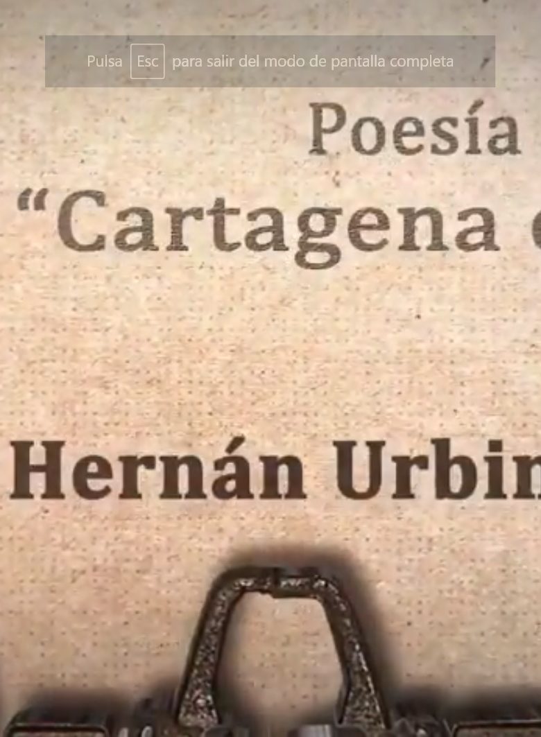 POEMA 128 "Cartagena en mí" Hernán Urbina Joiro 2000 PARTE I