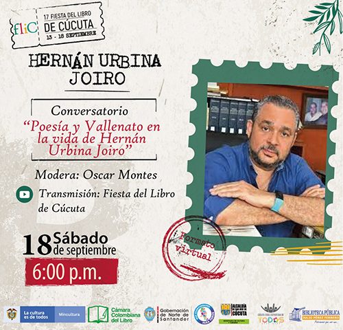 Hernán Urbina Joiro Fiesta del Libro Cúcuta 2021